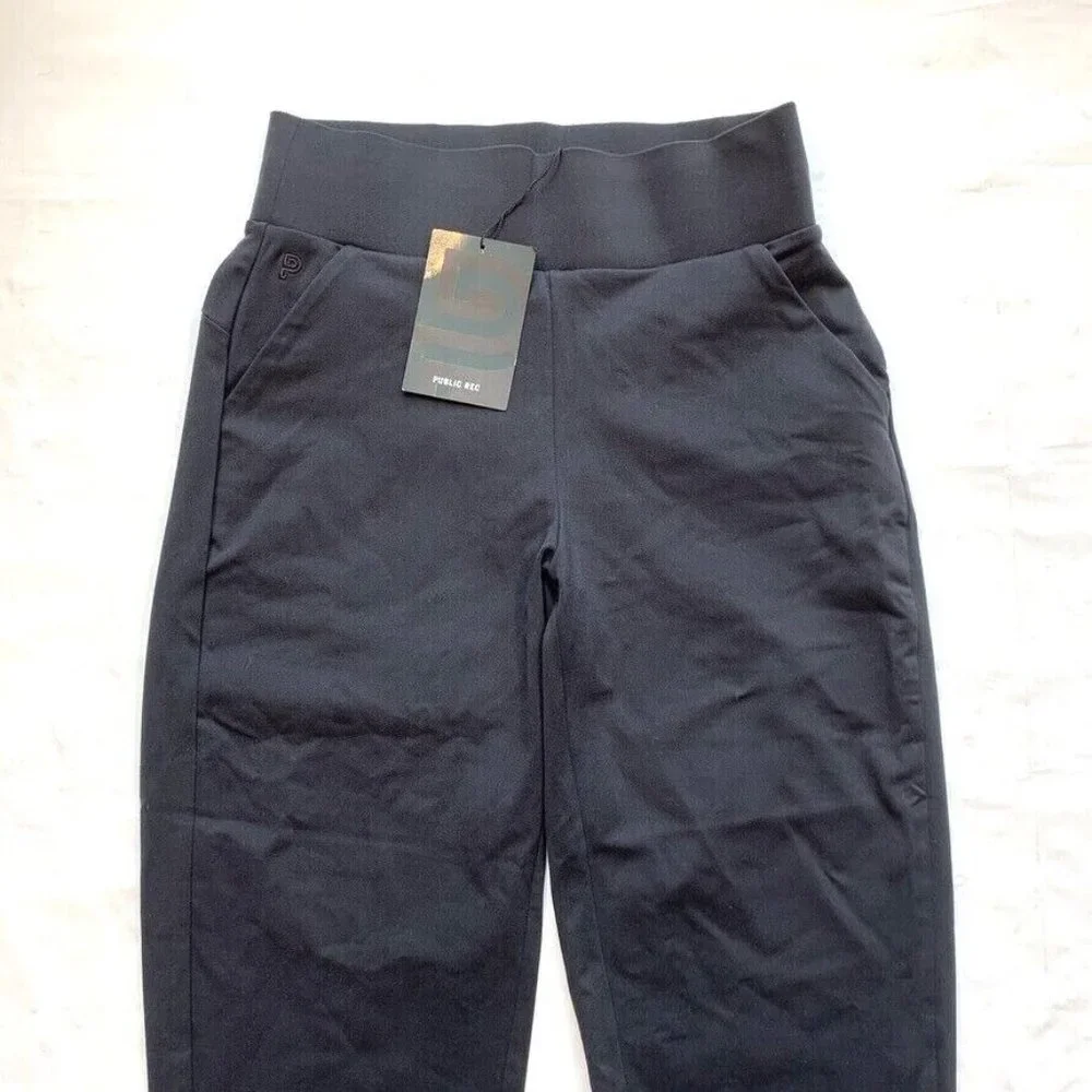 NWT Public Rec‎ All Day Jogger Pants Nylon Stretch Waist High Rise Cuffed 26x24